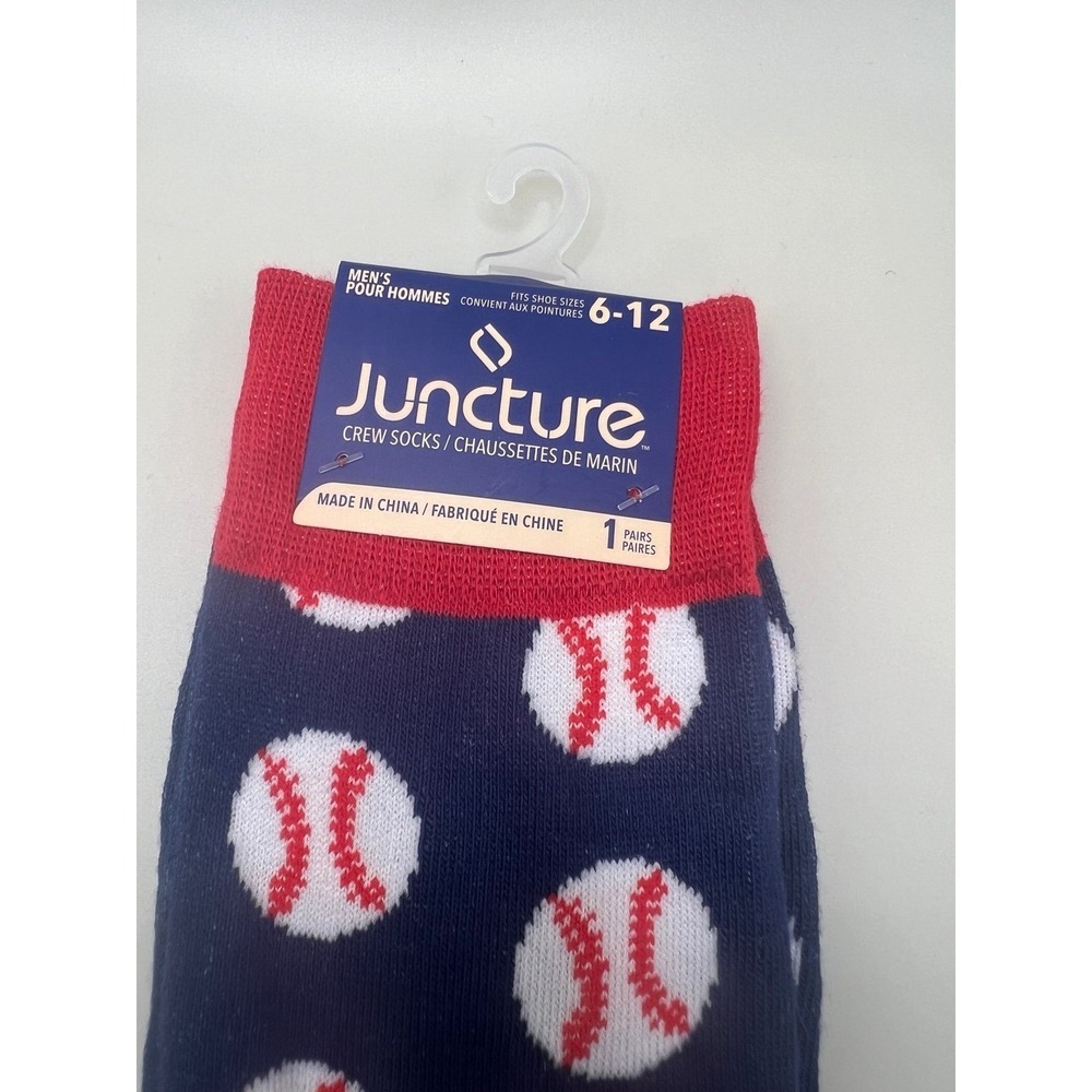 Fun Novelty socks fit men size‎ 16-12 baseball